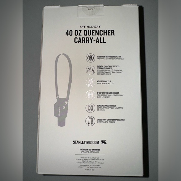 ✨🆕 Stanley All Day 40 oz. Quencher Carry-All Fuchsia - Picture 3 of 4